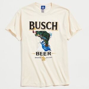 Urban Outfitters Busch Bass Tee Shirt Vintage Mens Unisex Size Medium Fishing